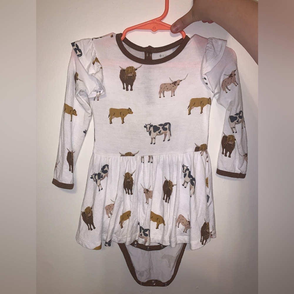 Kyte moo bodysuit twirl dress 12-18